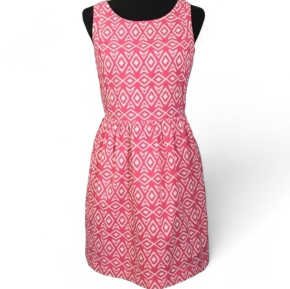 Brooks Brothers 346 Women's Pink Preppy Office Dress. Pockets. Sz 10 - Picture 2 of 9